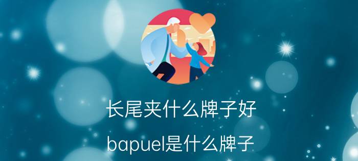 长尾夹什么牌子好 bapuel是什么牌子？